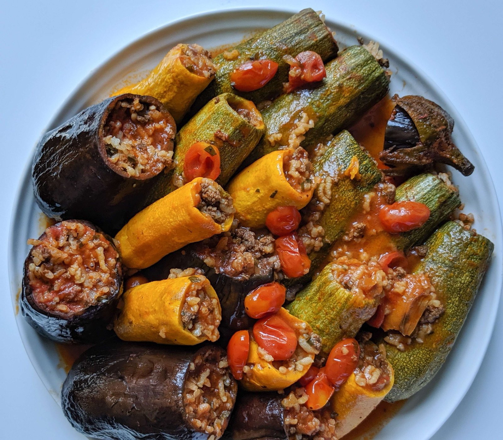 Mixed stuffed dish